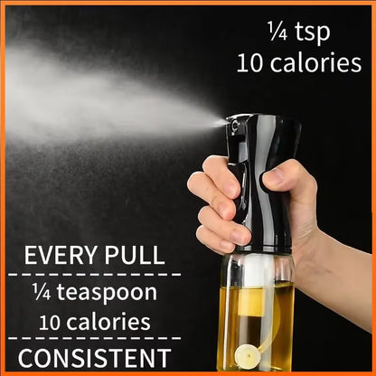 220ML Oil Spray Bottle with Brush Kitchen Essential Olive Acid Sprayer for Cooking Bbqbaking Oil Dispenser Nebulizer Kitchen Oil